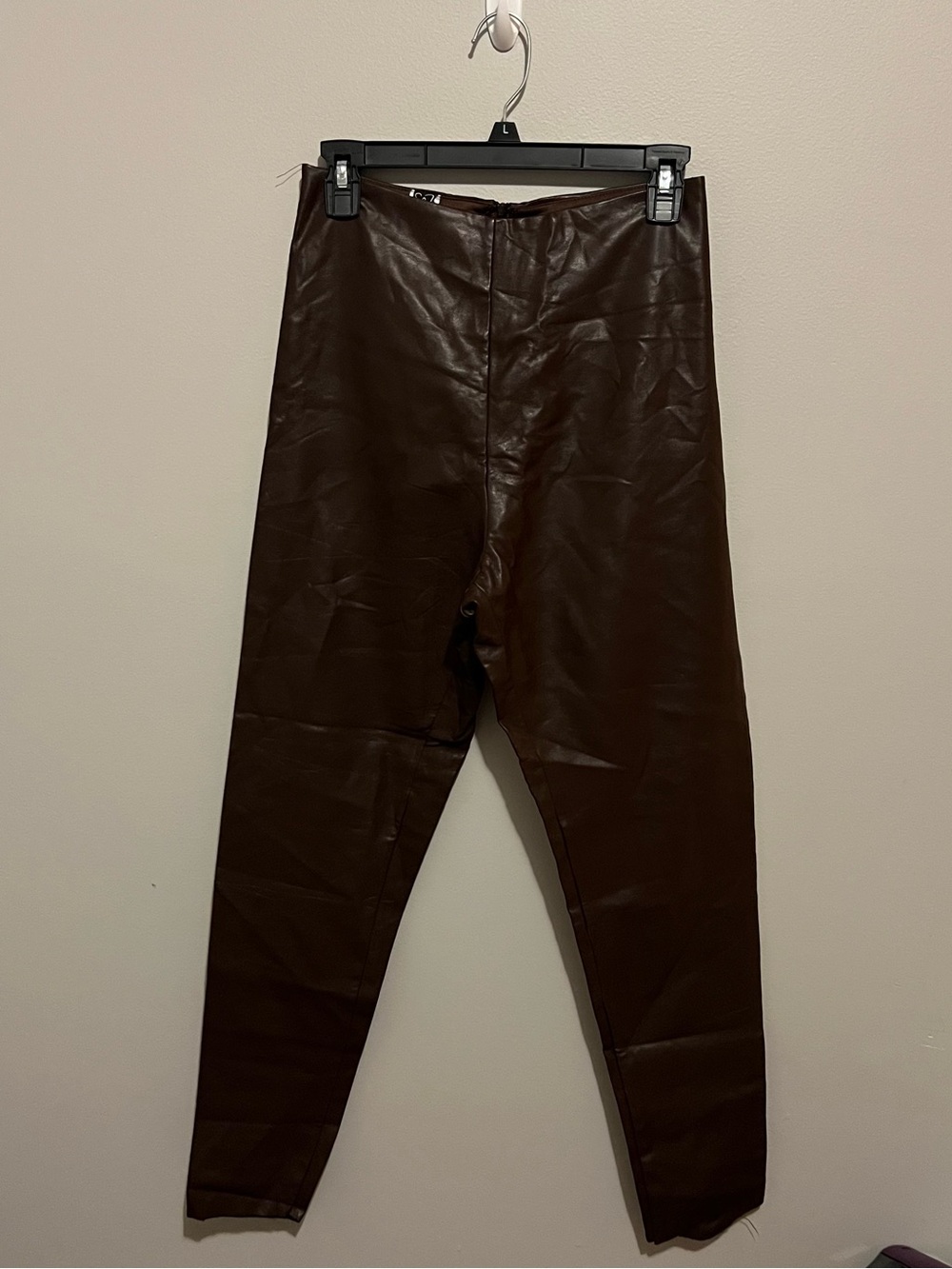 Windsor women’s  Dark Brown Faux Leather Slim Trousers